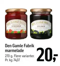 Føtex Den Gamle Fabrik marmelade tilbud