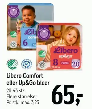 Føtex Libero Comfort eller Up&Go bleer tilbud