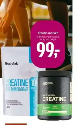 Føtex Kreatin marked tilbud