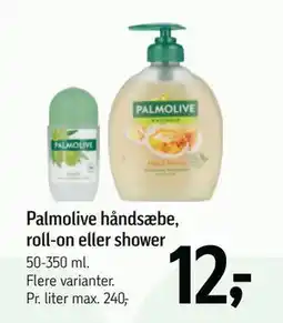 Føtex Palmolive håndsæbe, roll-on eller shower tilbud