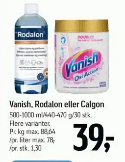 Føtex Vanish, Rodalon eller Calgon tilbud
