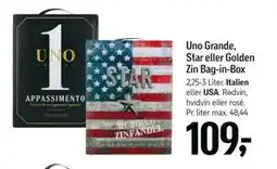Føtex Uno Grande, Star eller Golden Zin Bag-in-Box tilbud