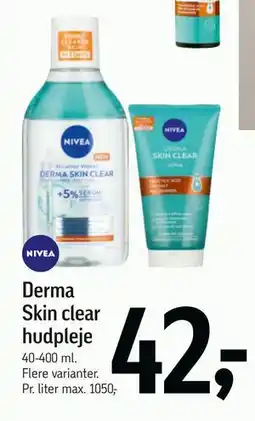 Føtex Derma Skin clear hudpleje tilbud