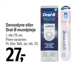 Føtex Sensodyne eller Oral-B mundpleje tilbud