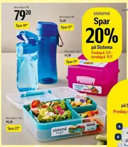 Føtex Spar 20% på Sistema tilbud