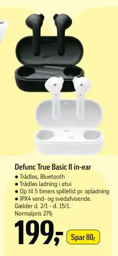 Føtex Defunc True Basic II in-ear tilbud