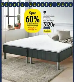 Føtex Spar 60% på Huma Premium boxmadrassenge tilbud