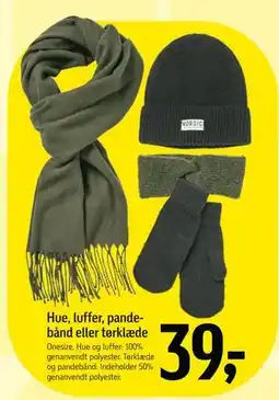 Føtex Hue, luffer, pandebånd eller tørklæde tilbud