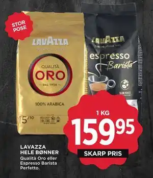 MENY LAVAZZA HELE BØNNER tilbud