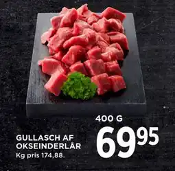 MENY GULLASCH AF OKSEINDERLÅR tilbud