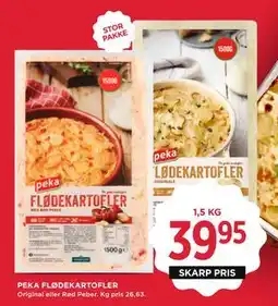 MENY PEKA FLØDEKARTOFLER tilbud