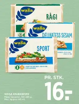 MENY WASA KNÆKBRØD tilbud