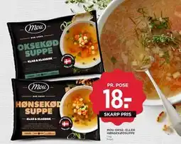 MENY MOU OKSE- ELLER HØNSEKØDSUPPE tilbud