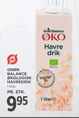 MENY GRØN BALANCE ØKOLOGISK HAVREDRIK tilbud