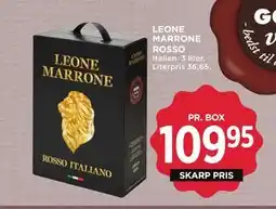 MENY LEONE MARRONE ROSSO tilbud