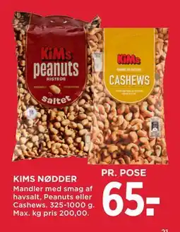 MENY KIMS NØDDER tilbud