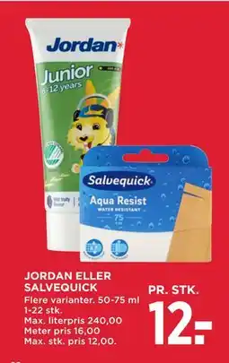 MENY JORDAN ELLER SALVEQUICK tilbud