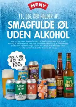 MENY PICK & MIX 5 ØL FOR 100 tilbud