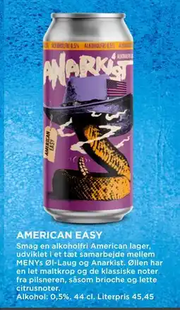 MENY AMERICAN EASY tilbud