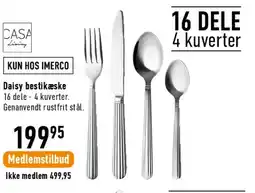 Imerco Daisy bestiksæt, 16 dele tilbud
