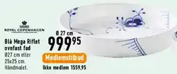Imerco Blå Mega Riflet ovnfast fad Ø27 cm tilbud