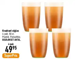 Imerco Kvadrat elglas (4-pak) tilbud