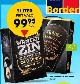 BorderShop The Wanted Zin / Zensa (3 L box) tilbud