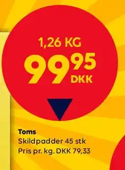 BorderShop Toms Kæmpe Skildpadder tilbud