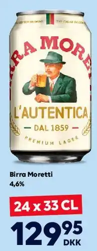 BorderShop Birra Moretti tilbud