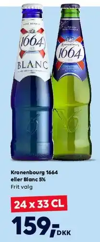 BorderShop Kronenbourg 1664 / Blanc (24 x 33 cl) tilbud