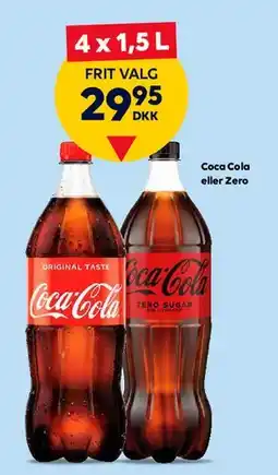 BorderShop Coca‑Cola 4 x 1,5 L tilbud
