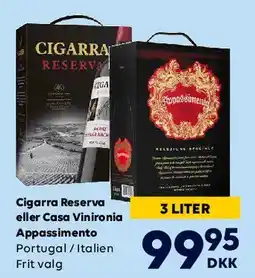 BorderShop Cigarra Reserva eller Casa (Appassimento) tilbud