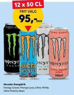 BorderShop Monster Energidrik 12 x 50 cl tilbud