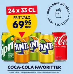 BorderShop 24 x 33 cl - Coca‑Cola favoritter tilbud