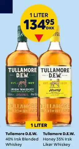 BorderShop Tullamore D.E.W. 1 L (assorted) tilbud