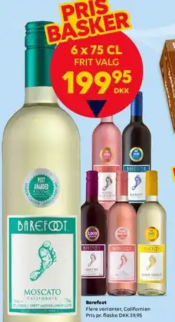 BorderShop Barefoot 6 x 75 cl (frit valg) tilbud