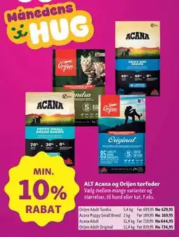 Maxi Zoo ALT Acana og Orijen tørfoder tilbud