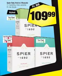 Calle Spier 1692 (Rød / Hvid / Moscato) 3 L BIB tilbud