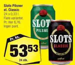 Calle Slots Pilsner / Classic 24 x 0.33 L tilbud