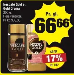 Calle Nescafé Gold / Gold Crema 200 g tilbud