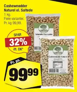 Calle Cashewnødder (Naturel / Saltede) tilbud
