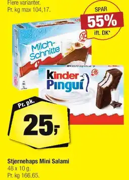 Calle Kinder Pingui / Mælkesnitte tilbud