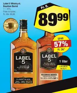 Calle Label 5 Whisky (Classic Black / Bourbon Barrel) tilbud