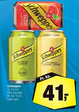 Calle Schweppes 12 x 0,33 l tilbud