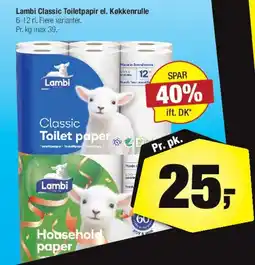 Calle Lambi Classic Toiletpaper / Køkkenrulle tilbud