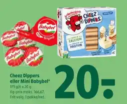 Coop 365 Cheez dippers eller mini babybel tilbud
