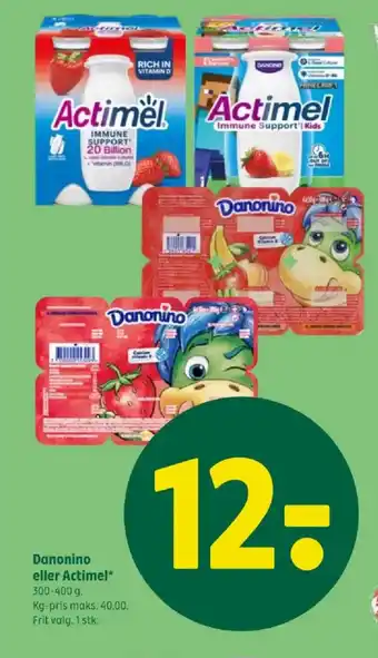 Coop 365 Danonino eller actimel tilbud