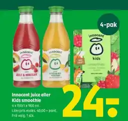 Coop 365 INNOCENT Juice eller kids smoothie tilbud