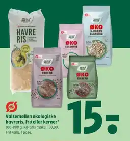 Coop 365 VALSEMØLLEN Økologiske havreris, frø eller kerner tilbud