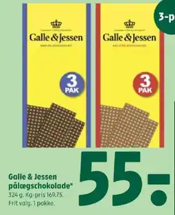 Coop 365 GALLE & JESSEN Pålægschokolade tilbud